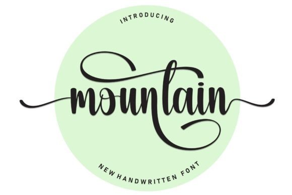 Mountain Font — A Timeless Handwritten Typeface for Creative Projects