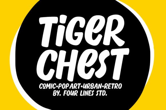 Tiger Chest Font: Urban Pop Vibes for Bold Designs